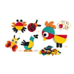 Djeco Ze Geoanimo - Jeu De Formes Et Couleurs - 3 Ans -Magasin De Jouets ze geoanimo jeu de construction 3 ans 1